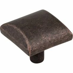 Best Sale 😉 Hardware Resources Glendale 1 in. Square Cabinet Knob with 2-Screw in Distressed Oil Rubbed Bronze 😀
