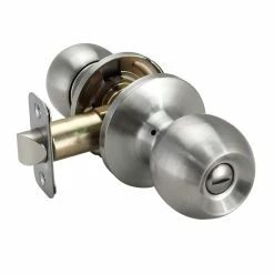 Wholesale ⌛ Ball Knob Privacy Door Lock in Satin Nickel 💯