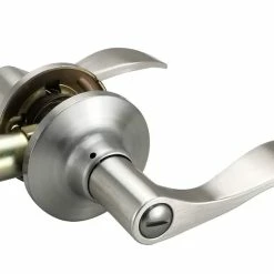 Deals 🧨 Wave Lever Privacy Door Lock in Satin Nickel 👍