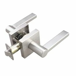 Best Pirce 🥰 Premier Flat Bar Lever Passage Door Lock in Satin Nickel 🛒
