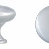 Best Sale 🌟 Hardware Resources Madison 1-3/16 in. Zinc Cabinet Knob in Brushed Chrome 😉