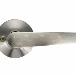 Coupon 🛒 Straight Lever Dummy Door Lock in Satin Nickel 🛒