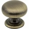 Deals 🎁 Hardware Resources Florence 1-1/4 in. Cabinet Knob with Screw in Antique Brass 🥰