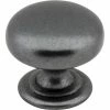 Flash Sale 👏 Hardware Resources Florence 1-1/4 in. Cabinet Knob with Screw in Gun Metal 😉 -Hardware Resources Sales Query 157