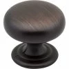 Budget 👍 Hardware Resources Florence 1-1/4 in. Cabinet Knob with Screw in Brushed Oil Rubbed Bronze 😀