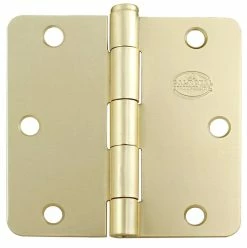 Promo 🎁 Westcraft 3-1/2 in. Steel Door Hinge in Satin Brass (Pack of 2) 🔔
