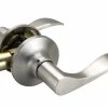 Outlet ❤️ Wave Lever Passage Door Lock in Satin Nickel 👏