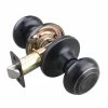 New 🔥 Ridged Flat Ball Knob Passage Door Lock in Oil Rubbed Bronze 👍
