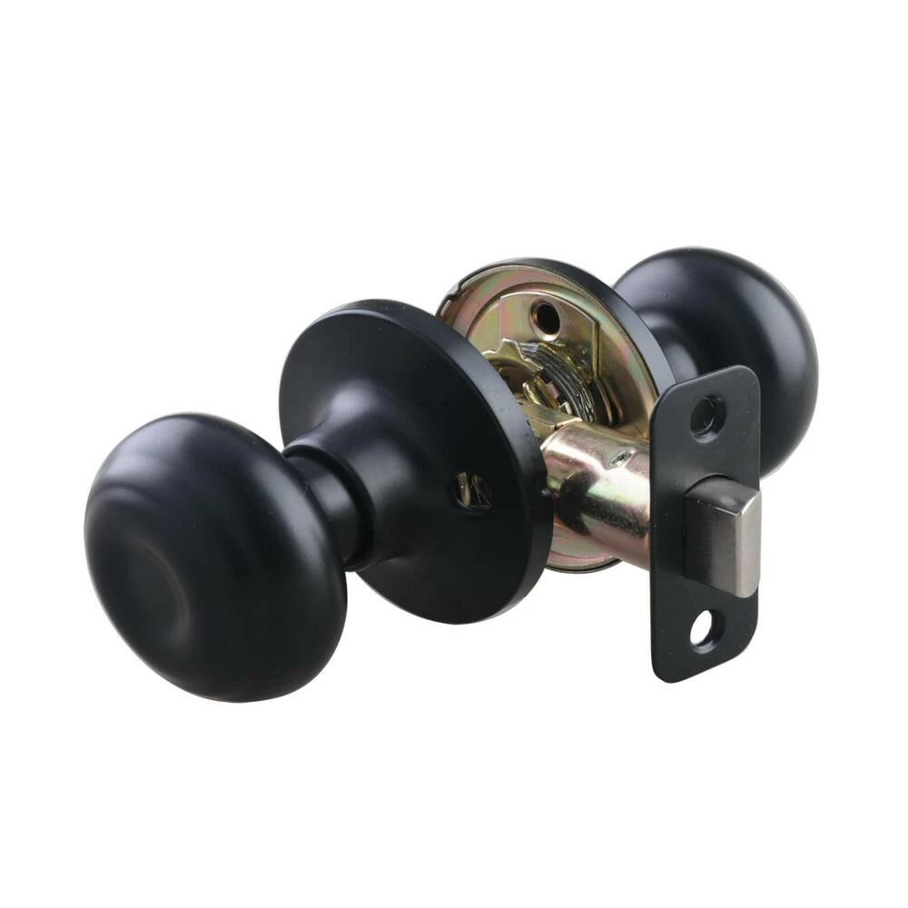 Coupon ๐งจ Ridged Flat Ball Knob Passage Door Lock in Matte Black โ 4 Coupon ๐งจ Ridged Flat Ball Knob Passage Door Lock in Matte Black โ - Image 2