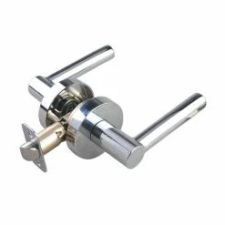 Buy 🛒 Premier Round Rod Lever Passage Door Lock in Polished Chrome ⌛