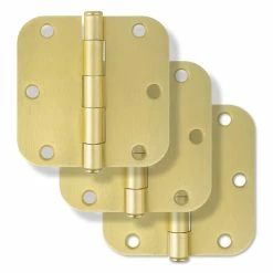 Brand new ๐ Westcraft 3-1/2 in. Steel Door Hinge in Champagne Brass (Pack of 3) ๐