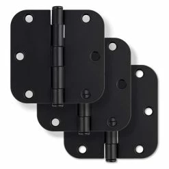 Best Pirce 🎉 Westcraft 3-1/2 in. Steel Door Hinge in Matte Black (Pack of 3) 🥰