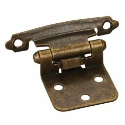 Best Sale 🤩 Hardware Resources Flush Hinge with Screw and Pad in Brushed Antique Brass ❤️