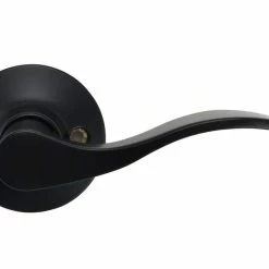 Deals ⌛ Wave Lever Right Hand Dummy Door Lock in Matte Black ⭐