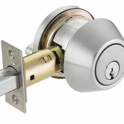 Outlet 🧨 Westcraft C-Series Commercial Single Cylinder Deadbolt in Satin Chrome 😉