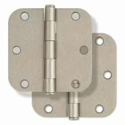 Discount 🔔 Westcraft 3-1/2 in. Steel Door Hinge in Satin Nickel (Pack of 2) ❤️