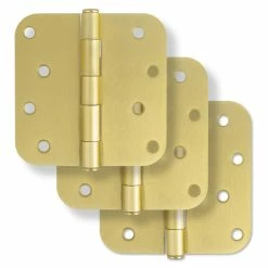Hot Sale โ Westcraft 4 in. Steel Door Hinge in Champagne Brass (Pack of 3) ๐