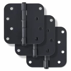 Hot Sale โค๏ธ Westcraft 4 in. Steel Door Hinge in Matte Black (Pack of 3) โค๏ธ