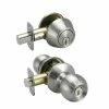 Cheapest 🛒 Ball Knob Entrance & Deadbolt Lock in Satin Nickel ⌛