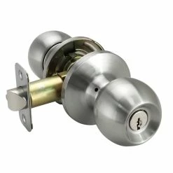 Cheapest 🛒 Ball Knob Entrance & Deadbolt Lock in Satin Nickel ⌛ -Hardware Resources Sales Query 279