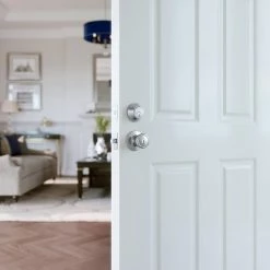 Best Sale ❤️ Tulip Knob Entrance Lock in Satin Chrome 😉 -Hardware Resources Sales Query 291