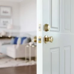 Brand new 👏 Tulip Knob Entrance Lock in Polished Brass 🥰 -Hardware Resources Sales Query 296