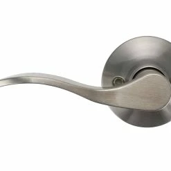 New 👏 Wave Lever Left Hand Dummy Door Lock in Satin Nickel 🌟