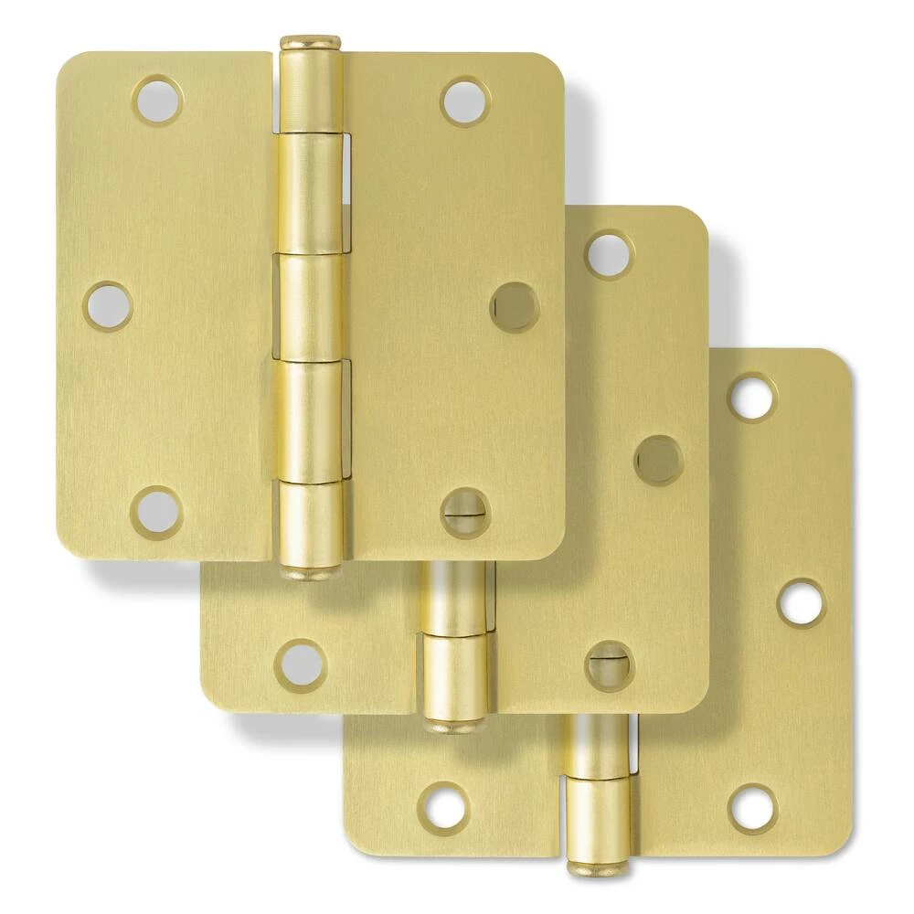 Hot Sale ๐ Westcraft 3-1/2 in. Steel Door Hinge in Champagne Brass (Pack of 3) ๐ 3 Hot Sale ๐ Westcraft 3-1/2 in. Steel Door Hinge in Champagne Brass (Pack of 3) ๐