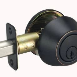Buy 👏 Deadbolt Lock Single Cylinder in Oil Rubbed Bronze ⌛