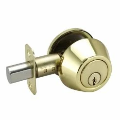 Best reviews of 🧨 Deadbolt Lock Single Cylinder in Polished Brass 🔥