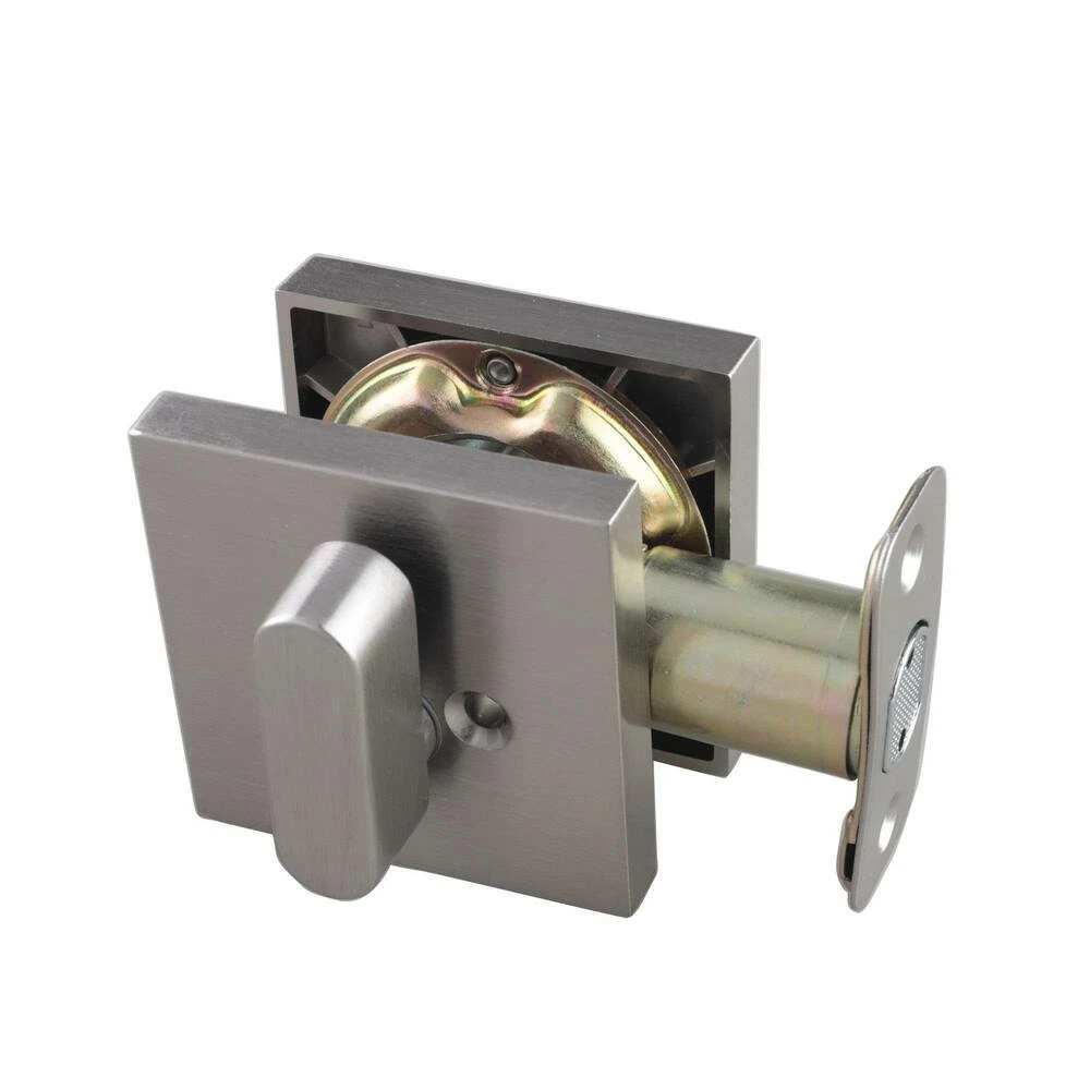 Wholesale โ๏ธ Premier Square Single Cylinder Deadbolt in Satin Nickel ๐ฏ 4 Wholesale โ๏ธ Premier Square Single Cylinder Deadbolt in Satin Nickel ๐ฏ - Image 2