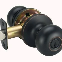 Flash Sale 😉 Flat Ball Knob Entrance & Deadbolt Lock in Oil Rubbed Bronze 🤩 -Hardware Resources Sales Query 361