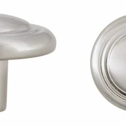Best Sale ❤️ Hardware Resources Vienna 1-1/8 in. Zinc Cabinet Knob in Satin Nickel 🔥