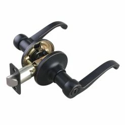 Best Pirce ⌛ Closed Scroll Lever Privacy Door Lock in Oil Rubbed Bronze 🥰