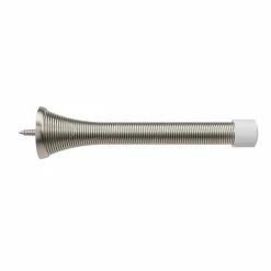 Buy 🌟 Westcraft Spring Doorstop 4 in. Tapered Profile in Satin Nickel (Pack of 5) 🔔
