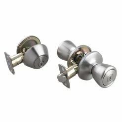 Best reviews of 😉 Tulip Knob Entrance & Deadbolt Lock in Satin Nickel ⭐
