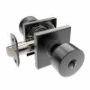 Hot Sale 😀 Shaker Knob Privacy Door Lock, Square Rosette in Matte Black 💯