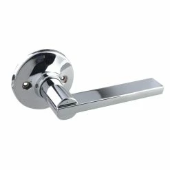 Flash Sale ⭐ Flat Bar Lever Dummy Door Lock in Polished Chrome 🔔