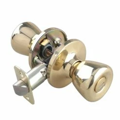 Cheapest 😉 Tulip Knob Privacy Lock in Polished Brass ❤️