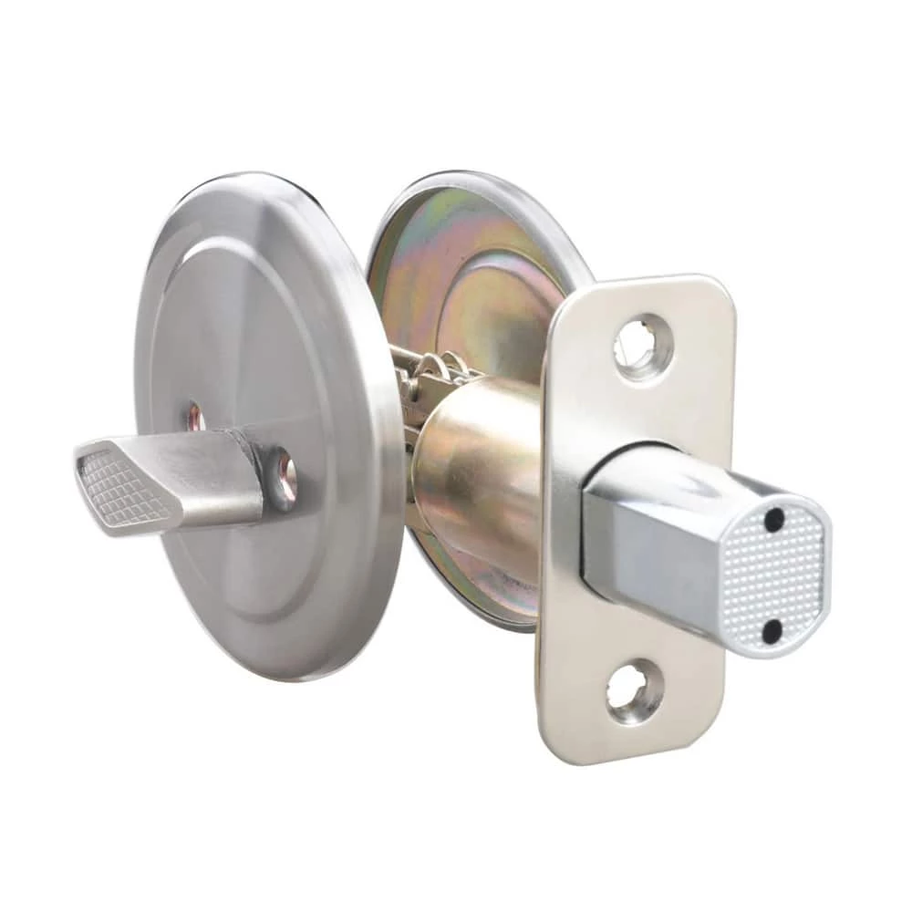 Coupon ⌛ Deadbolt Lock Single Sided Full Bore in Satin Nickel 👏 3 Coupon ⌛ Deadbolt Lock Single Sided Full Bore in Satin Nickel 👏