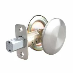 Coupon ⌛ Deadbolt Lock Single Sided Full Bore in Satin Nickel 👏 9 Coupon ⌛ Deadbolt Lock Single Sided Full Bore in Satin Nickel 👏 -Hardware Resources Sales Query 459