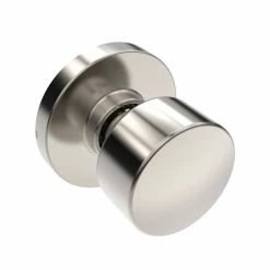 Buy 😉 Shaker Dummy Knob, Round Rosette in Satin Nickel 🛒