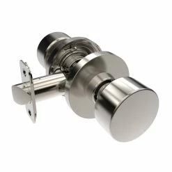 Best Pirce ✨ Shaker Knob Passage Door Lock, Round Rosette in Satin Nickel 🧨