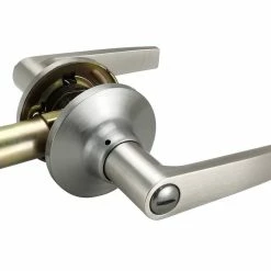 Brand new ❤️ Straight Lever Privacy Door Lock in Satin Nickel 🎉