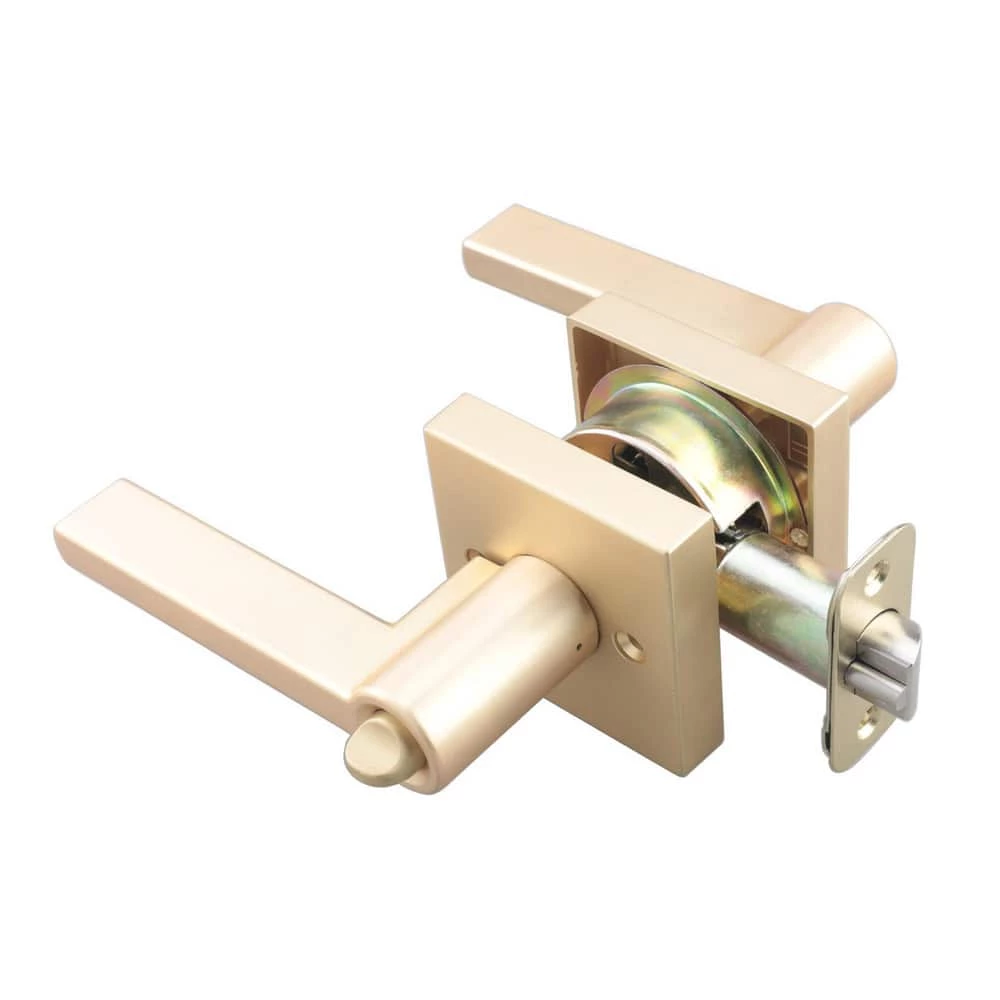 Deals 🤩 Premier Flat Bar Lever Entrance Door Lock in Brushed Gold 👏 4 Deals 🤩 Premier Flat Bar Lever Entrance Door Lock in Brushed Gold 👏 - Image 2