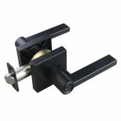 Cheapest ⌛ Premier Flat Bar Lever Entrance Door Lock in Matte Black 👍