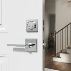 Brand new ๐ Premier Flat Bar Lever Entrance Door Lock in Polished Chrome ๐ 9 Brand new ๐ Premier Flat Bar Lever Entrance Door Lock in Polished Chrome ๐ -Hardware Resources Sales Query 525