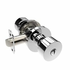 Best reviews of ⌛ Shaker Knob Privacy Door Lock, Round Rosette in Polished Chrome 🎉