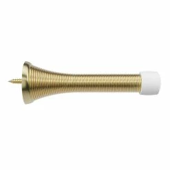 Deals 🌟 Westcraft Spring Doorstop 3 in. Tapered Profile in Polished Brass (Pack of 5) 😀