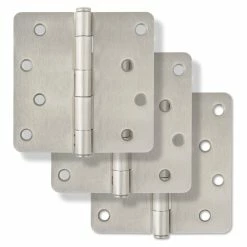 Discount 🌟 Westcraft 4 in. Steel Door Hinge in Satin Nickel (Pack of 3) 🤩